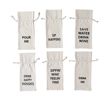 Load image into Gallery viewer, Cotton Wine Bag-6 Styles