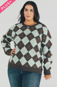 Parker Plaid Knit Sweater