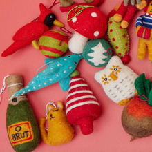 Load image into Gallery viewer, Champagne Felt Ornament