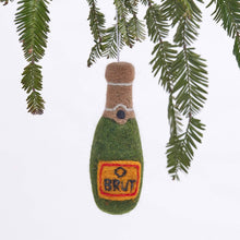 Load image into Gallery viewer, Champagne Felt Ornament