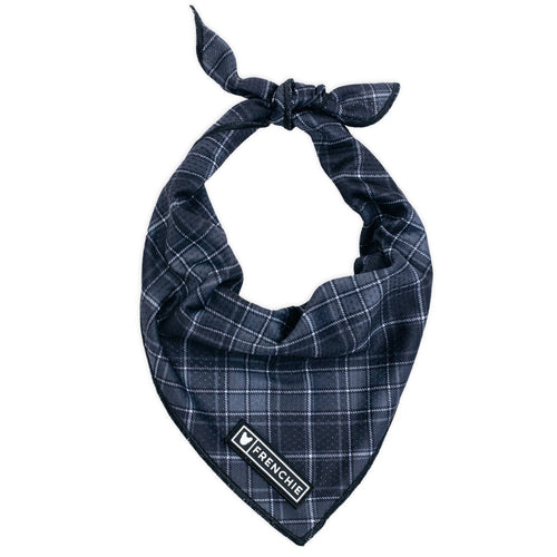 Dog Cooling Bandana - Black Plaid