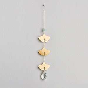 Suncatcher- Botanical Leaf/Amazonite