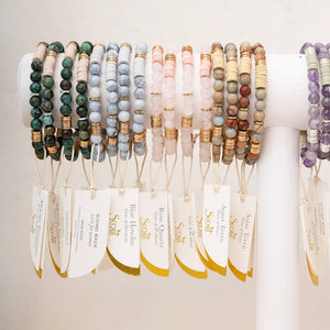 Intermix Stone Stacking Bracelet - Amethyst