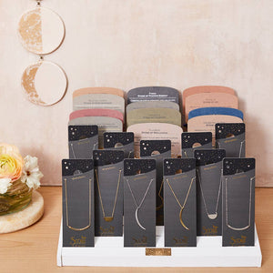 Refined Necklace Collection - Half Moon/Silver