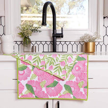 Load image into Gallery viewer, POPPY PAPAVER blu Kitchen Tea Towel