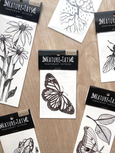 NatureTats - Monarch Butterfly Temporary Tattoo: 1-Pack