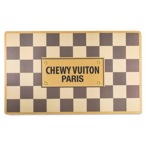 Checker Chewy Vuitton Pet Placemat