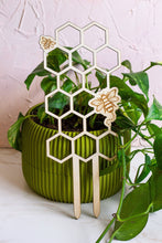 Load image into Gallery viewer, Honeycomb Wooden Plant Trellis