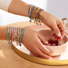 Load image into Gallery viewer, Chromacolor Miyuki Bracelet Trio - Blush Multi/Silver