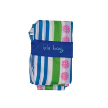 Load image into Gallery viewer, PICKLEBALL STRIPE blu Bag Reusable Shopper Tote
