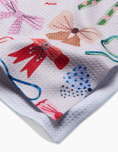 Geometry-Bows Tea Towel