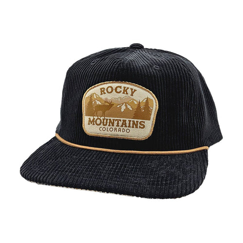 Rocky Mtns. Corduroy - Flat - Black