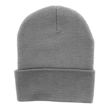 Load image into Gallery viewer, The Park Wholesale - Beanies Caps Toboggan Cuffed Soft Knit in Bulk Multi-Color Plain Blank Wholesale: Light Grey