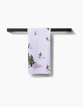 Load image into Gallery viewer, Geometry Winter Skiing Trip Bar Towel