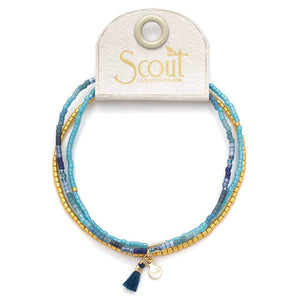 Chromacolor Miyuki Bracelet Trio - Cobalt Multi/Gold