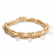 Load image into Gallery viewer, Metal Wrap - Timeless/Rose Quartz/Gold