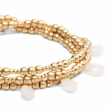 Load image into Gallery viewer, Metal Wrap - Timeless/Rose Quartz/Gold