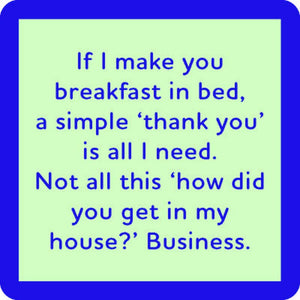 COASTER: Breakfast In Bed