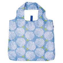 Load image into Gallery viewer, HYDRANGEA BLOSSOMS Reusable Shopper blu Bag