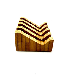 Slanted Wooden Soap Dish