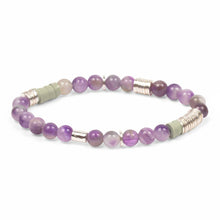 Load image into Gallery viewer, Intermix Stone Stacking Bracelet - Amethyst