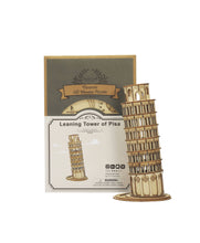 Load image into Gallery viewer, 3D Laser Cut Wooden Puzzle: Leaning Tower of Pisa