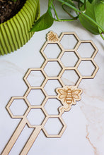 Load image into Gallery viewer, Honeycomb Wooden Plant Trellis