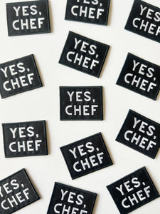 Field Trip Threads - Yes Chef Black Iron-on Sew-on Patch