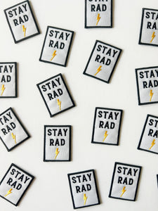 Field Trip Threads - Stay Rad Embroidered Iron-On Patch