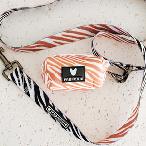 Poo Bag Holder - Beige Zebra