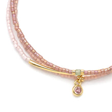 Load image into Gallery viewer, Tonal Chromacolor Miyuki Bracelet Trio - Blush/Gold