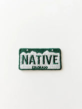 Load image into Gallery viewer, Field Trip Threads - Colorado Native License Plate Iron-On Patch - Ski Patch