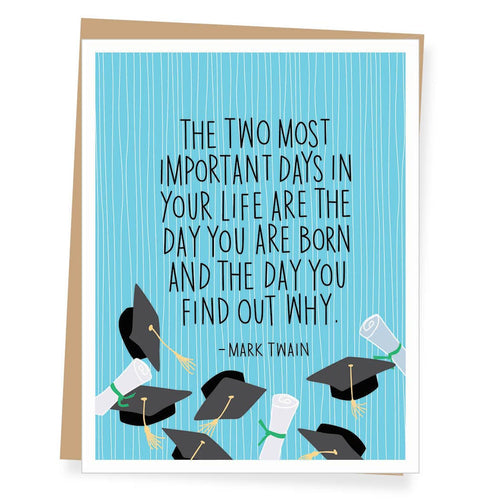 Mark Twain Quote Graduation Card