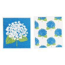 Load image into Gallery viewer, HYDRANGEA blu Cloths Reusable Sponge-Cloth, Set of 2