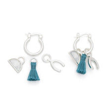 Load image into Gallery viewer, Interchangeable Charm Earring - Opalite/Healing/Silver