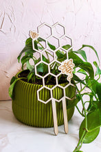 Load image into Gallery viewer, Honeycomb Wooden Plant Trellis