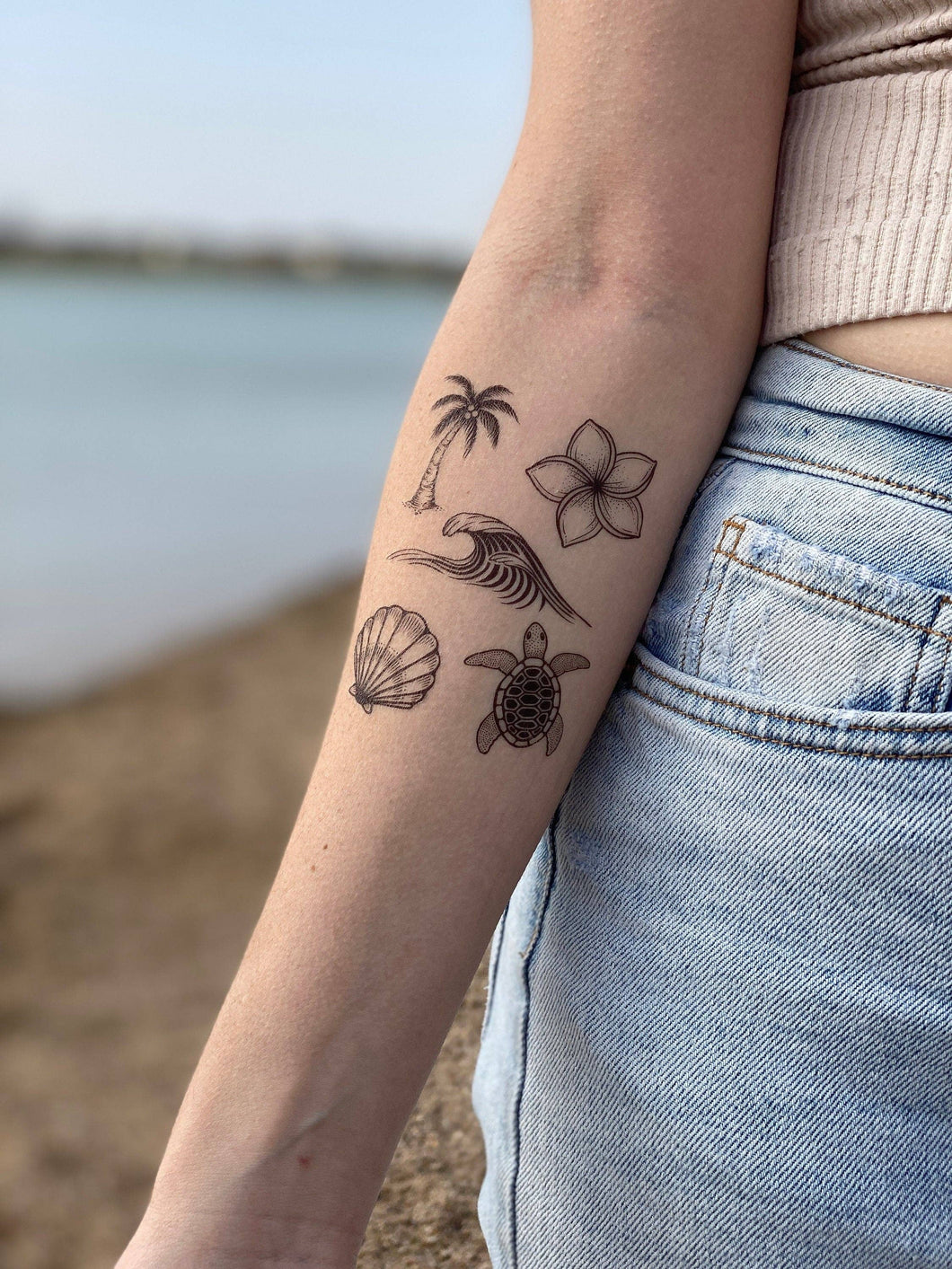 NatureTats - Beach Life Temporary Tattoos