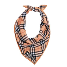 Load image into Gallery viewer, Dog Cooling Bandana - Tan Tartan