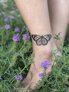 NatureTats - Monarch Butterfly Temporary Tattoo: 1-Pack