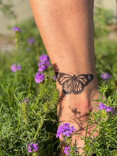 Load image into Gallery viewer, NatureTats - Monarch Butterfly Temporary Tattoo: 1-Pack