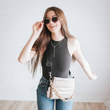 Load image into Gallery viewer, Nova Nylon Chain Crossbody: Taupe