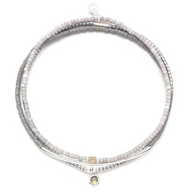 Load image into Gallery viewer, Tonal Chromacolor Miyuki Bracelet Trio - Frost/Silver