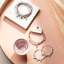 Load image into Gallery viewer, Chromacolor Miyuki Bracelet Trio - Blush Multi/Silver