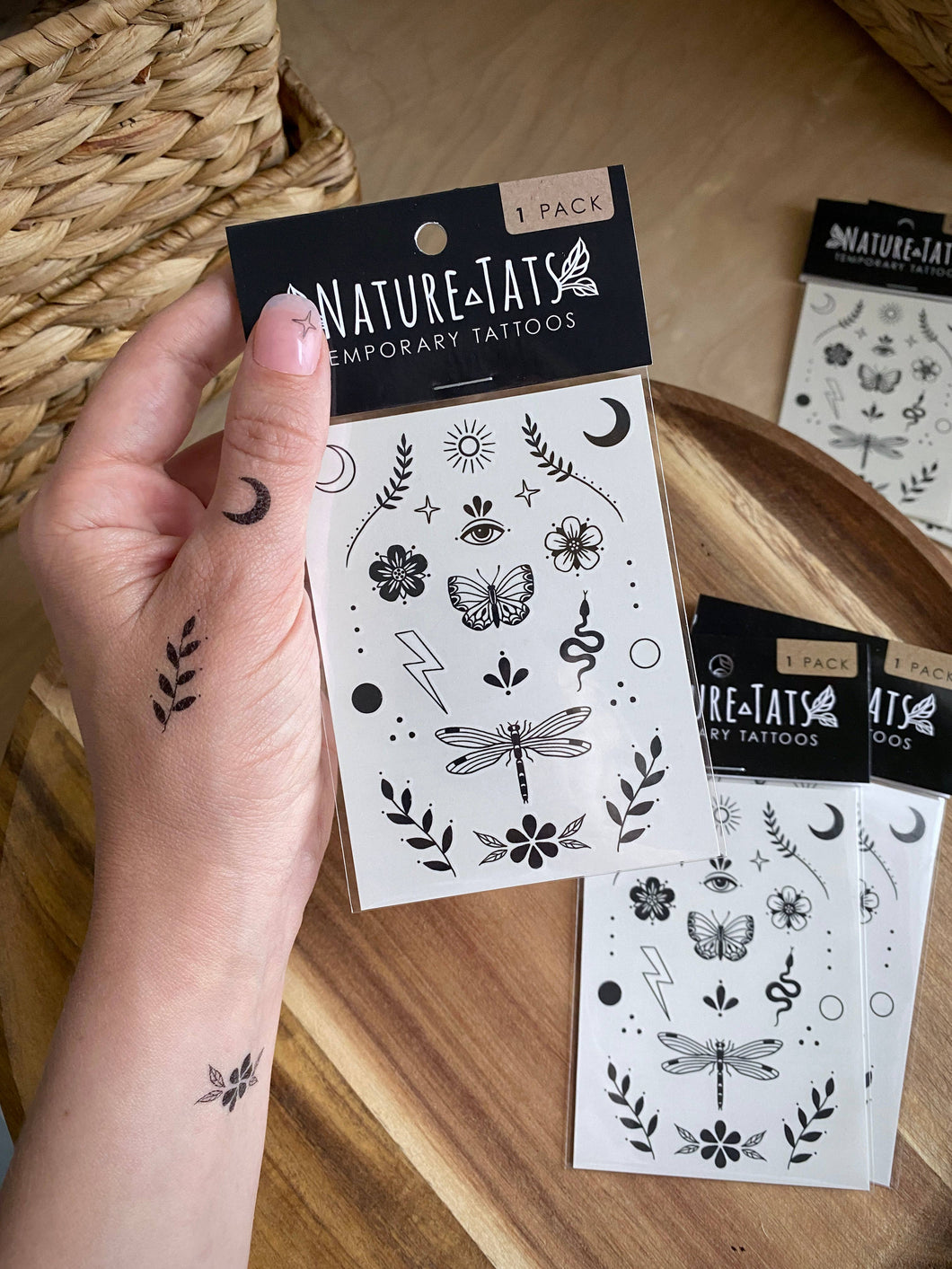 NatureTats - Tiny Wonders Temporary Tattoo Set: 1-Pack