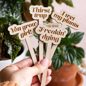 Plant Markers: I Wet My Plants