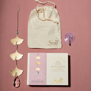 Suncatcher- Botanical Leaf/Amazonite