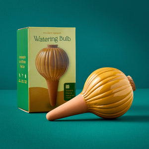 Modern Sprout - Terracotta Watering Bulb: Mustard