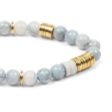 Load image into Gallery viewer, Intermix Stone Stacking Bracelet - Blue Howlite