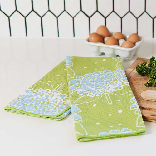 HYDRANGEA blu Kitchen Tea Towel