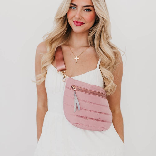 Jolie Puffer Belt Bag Pink